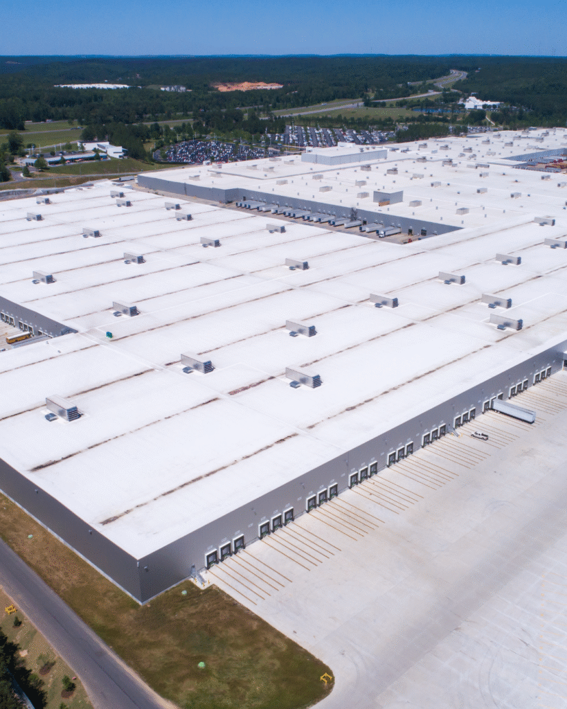 TPO white reflective roofing